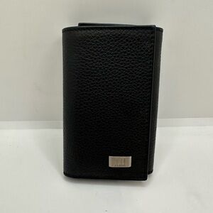 Dunhill Black Leather Wallet with Textured Finish
